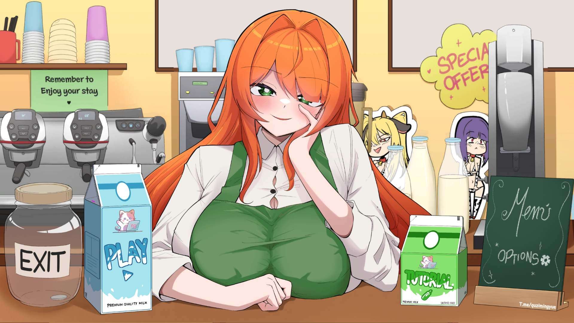 【互动SLG/中文/动态】女牛仔咖啡馆 官方中文步兵版【新作/1.2G】