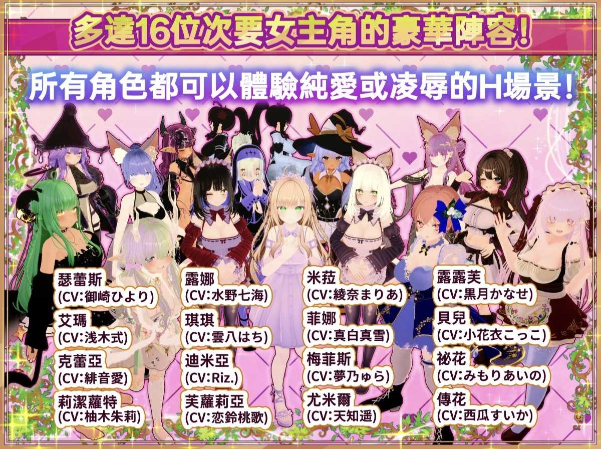 【PC/3D互动SLG/中文/全动态/全CV】异世界树的巫女～用魔法触摸尽情做色色的事～官方中文版+DLC【新作/9.5G】