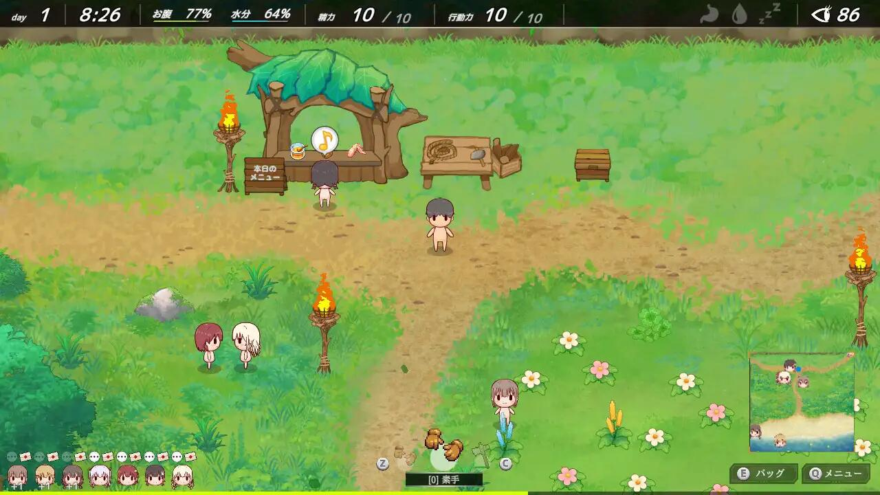 【PC/RPG/机翻】 悠闲生存～全裸岛的少女们 v1.0.0 ゆるゆるサバイバル ～全裸島の少女たち [945M]