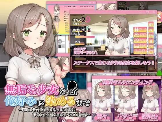 【PC/养成SLG/露出/新作】 無垢な少女を俺好みに染めるまで～家なき少女を拾ってえっちに開発！ 甘やかすも虐めるもすべては俺次第～AI汉化 [700M]