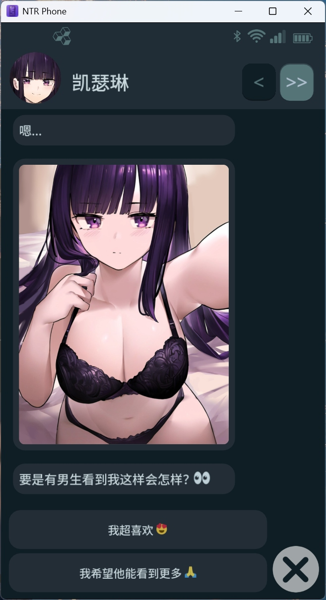 【安卓+PC/SLG】 NTR手机/NTR电话 NTR Phone Ver0.29 官方中文版 [动态/模拟/步兵/解锁码/更新/300M]