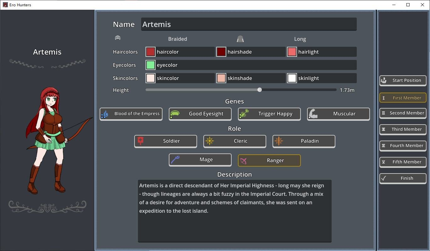 【Mac+PC+LIN/欧美RPG/中文】Ero Hunters v0.4 最新中文版【更新/700M】