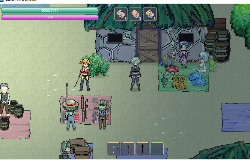 【PC/像素沙盒ACT】娜莉亚的新任务 Narea’s New Mission V1.6 官方中文版 [中文/动态/230M]